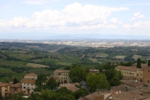 The view from San Gimignano