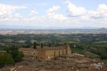 The view from San Gimignano
