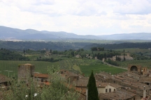 The view from San Gimignano